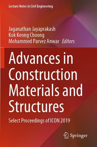 Advances in Construction Materials and Structures Select Proceedings of ICON 2019