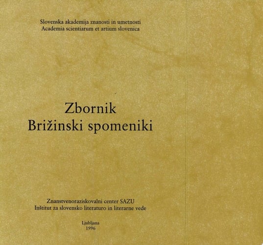 Zbornik Brižinski spomeniki