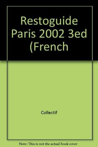 Restoguide, Paris 2002