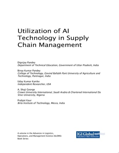 Utilization of AI Technology in Supply Chain Management