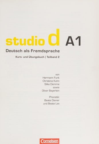 Studio d A1 : Deutsch als Fremdsprache : Kurs- und Übungsbuch