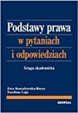 Podstawy prawa w pytaniach i odpowiedziach ściąga akademicka