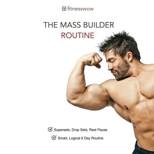 The Mass Builder Routine Gym Diary, Training Log, Exercise Log, Mass Building Routine