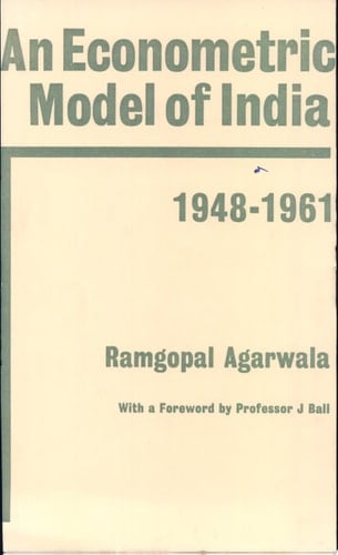 An Econometric Model of India, 1948-1961
