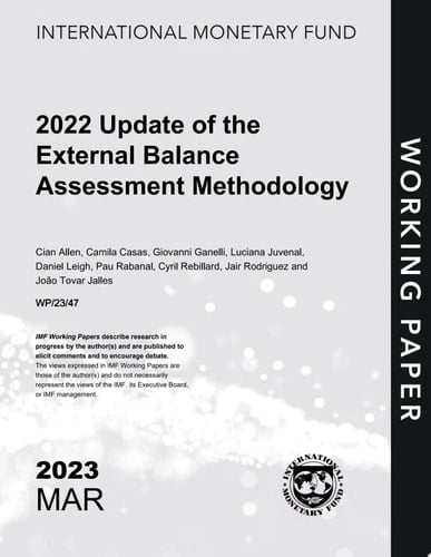 2022 Update of the External Balance Assessment Methodology