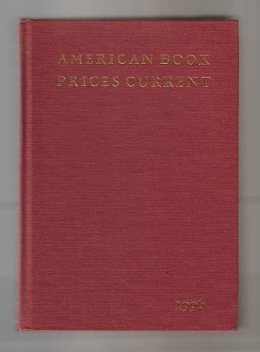 American Book Prices Current, 1996