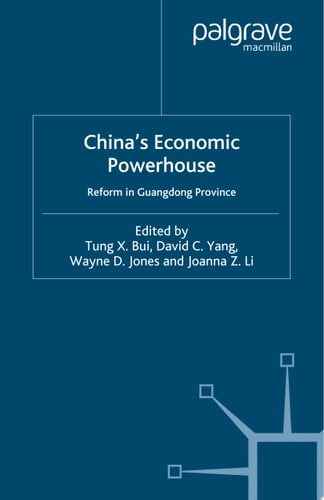 China's Economic Powerhouse Economic Reform in Guangdong Province