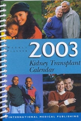 2003 Kidney Transplant Calendar
