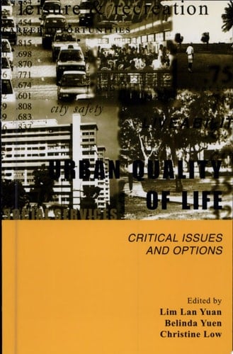 Urban Quality of Life Critical Issues and Options