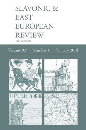 Slavonic and East European Review (92 1) January 2014