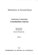 Homenaxe ó profesor Constantino García: Lingüística