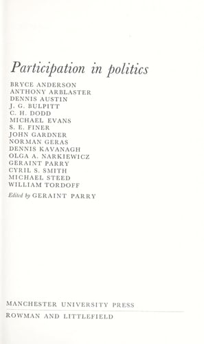 Participation in politics