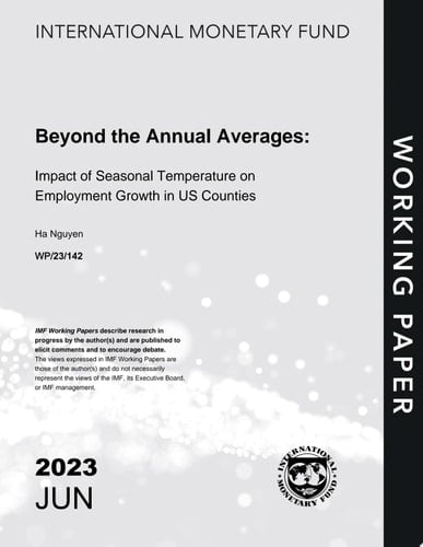 Beyond the Annual Averages: Impact of Seasonal Temperature on Employment Growth in US Counties