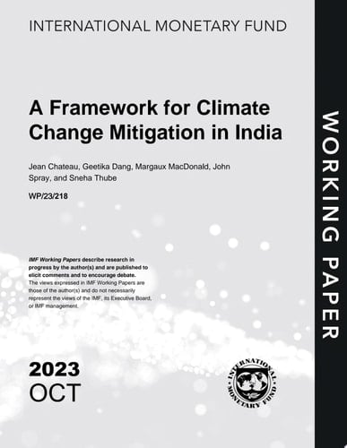 A Framework for Climate Change Mitigation in India