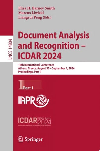 Document Analysis and Recognition - ICDAR 2024
