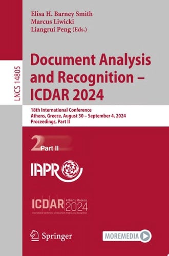 Document Analysis and Recognition - ICDAR 2024