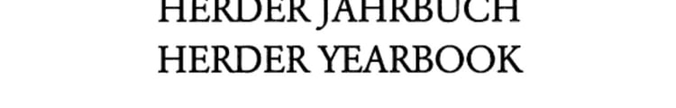 Herder Jahrbuch/Herder Yearbook