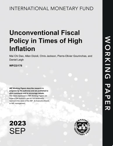 Unconventional Fiscal Policy in Times of High Inflation
