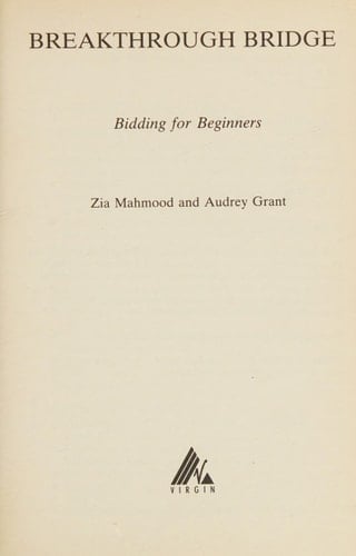 Breakthrough Bridge Bidding for Beginners