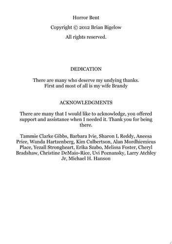 Horror Bent