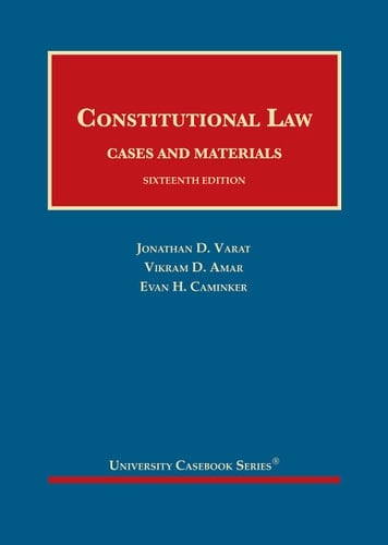 Constitutional Law Cases and Materials