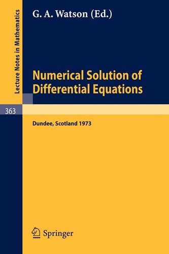 Conference on the Numerical Solution of Differential Equations Dundee 1973