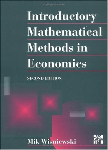 Introductory Mathematical Methods in Economics
