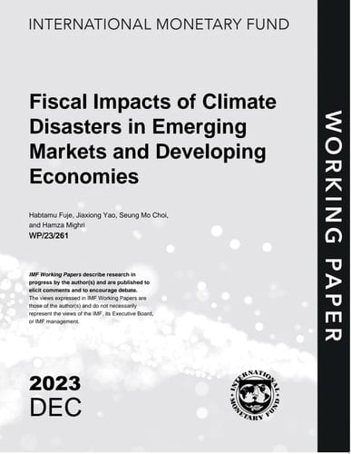 Fiscal Impacts of Climate Disasters in Emerging Markets and Developing Economies