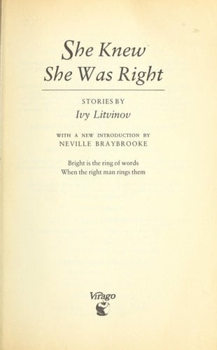 She Knew She was Right