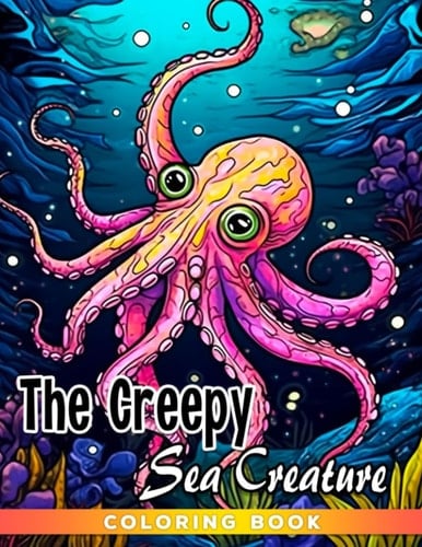 The Creepy Sea Creature Coloring Book: Horror Coloring Pages For Adults | Relaxation And Stress Relief
