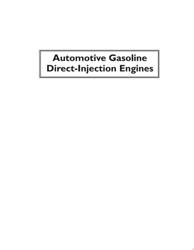 Automotive Gasoline Direct-Injection Engines