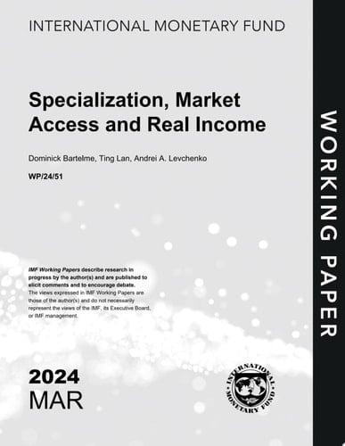 Specialization, Market Access and Real Income