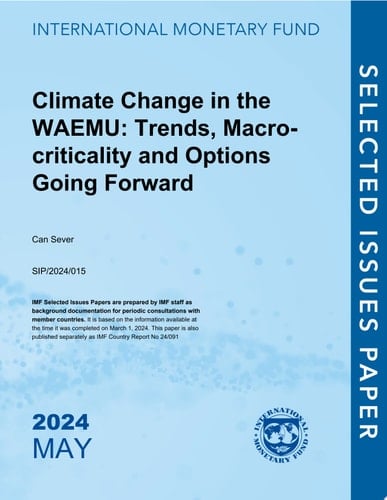 Climate Change in the WAEMU Trends, Macro-criticality and Options Going Forward