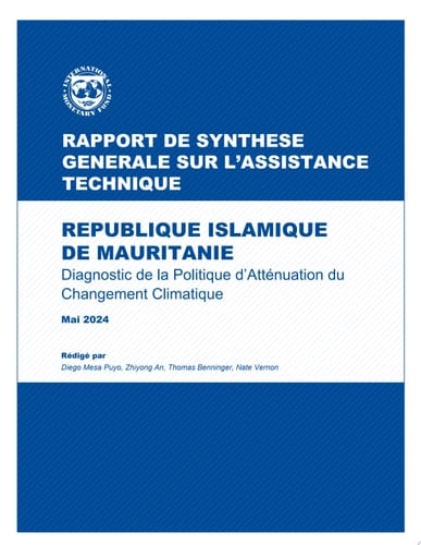 République Islamique de Mauritanie Diagnostic des politiques d’atténuation du changement climatique