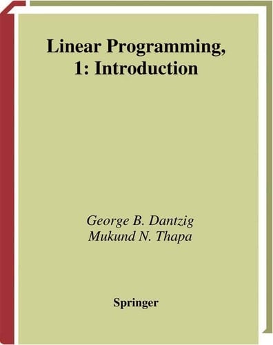 Linear Programming 1 Introduction