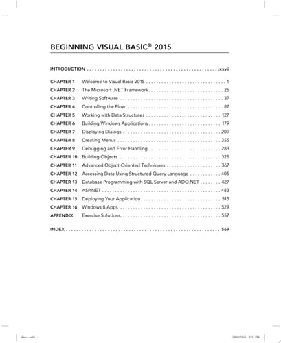 Beginning Visual Basic 2015