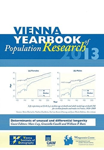 Vienna Yearbook of Population Research 2013 Volume 11 Determinants of Unusual and Differential Longevity