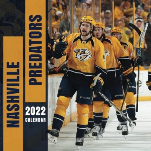 Nashville Predators 2022 Calendar: January 2022 - December 2022 OFFICIAL Squared Monthly Calendar, 12 Months | BONUS 4 Months 2021