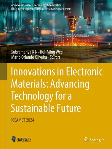 Innovations in Electronic Materials: Advancing Technology for a Sustainable Future Iceamst 2024