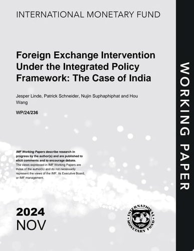 Foreign Exchange Intervention Under the Integrated Policy Framework: The Case of India
