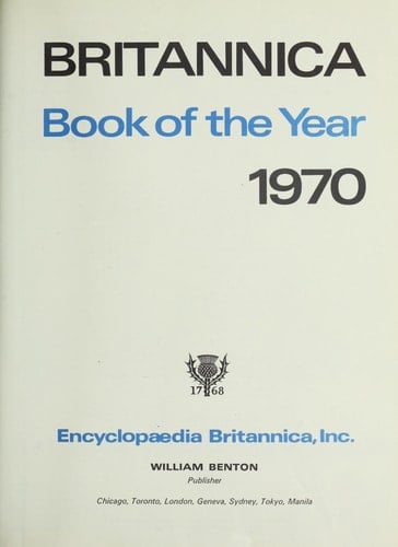 Britannica Book of the Year 1970
