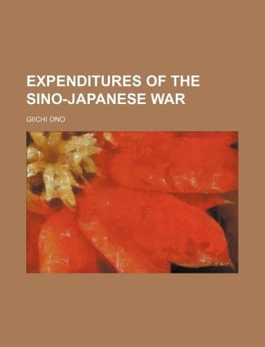 EXPENDITURES OF THE SINO-JAPANESE WAR