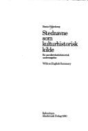 Stednavne som kulturhistorisk kilde en samfærdselshistorisk undersøgelse