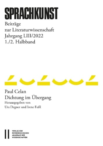 Paul Celan - Dichtung im Übergang