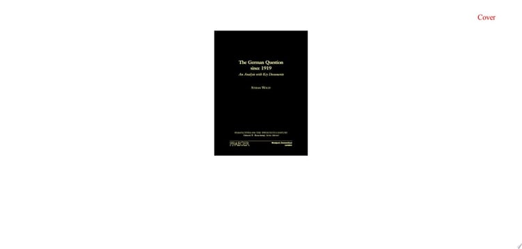 The German Question since 1919