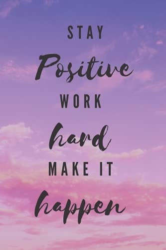 Inspirational Journal, Make Your Goals Happen, 200 Lined Pages, 9 x 6 Inches