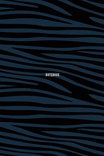 Notebook_Horizontal Line, Zebra Pattern Cover, 120pages, 6x9 Inches