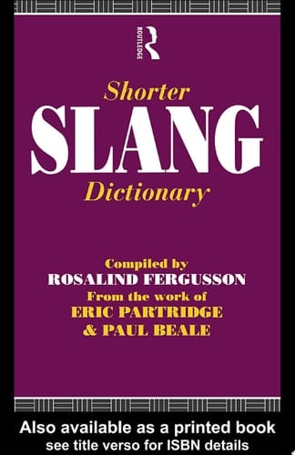 Shorter Slang Dictionary