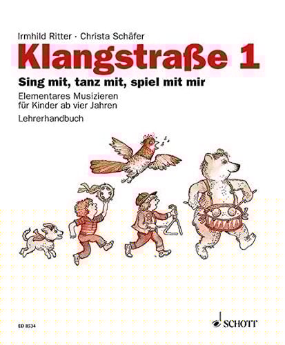 Klangstraße 1 und 2 - großes Kombi-Paket Lehrerordner 1 und 2 + Kinderhefte mit CD 1 und 2 + 2 Anwesenheitshefte + 2 Lehrer-CDs + Liederbuch. Paket