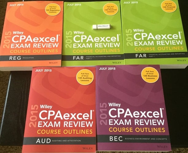 July 2015 Wiley CPAexcel Exam Review (Complete Book Set)